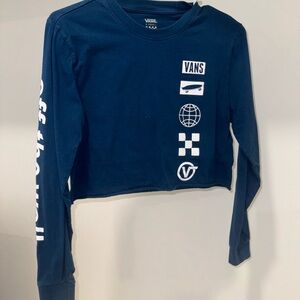 Vans long sleeve crop top